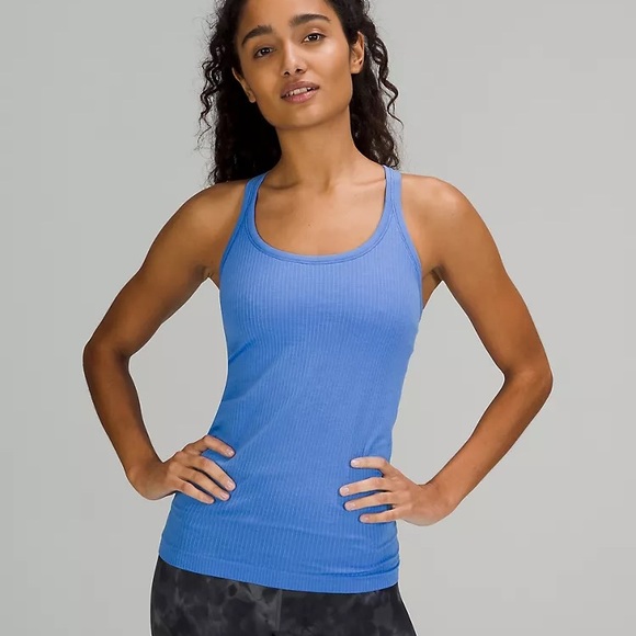 lululemon athletica | Tops | Lululemon Ebb To Street Tank Topblue Nilesize  | Poshmark